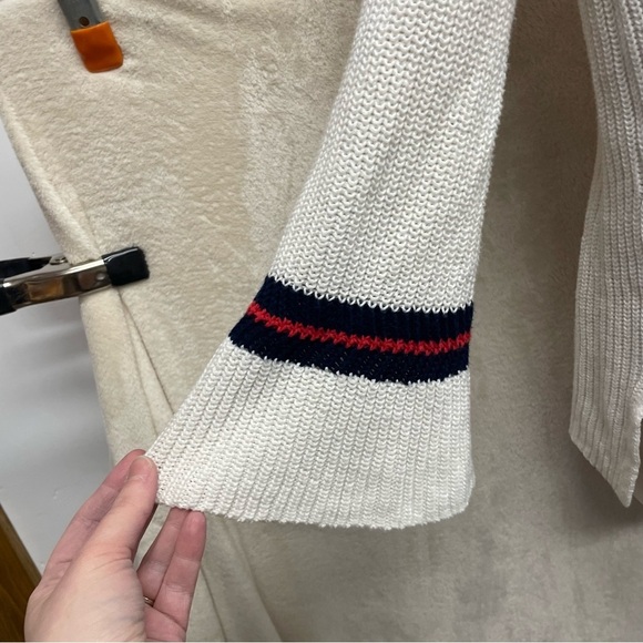 CAbi Ace Pullover Sweater Tennis White 5639 XS Oversized V-neck casual - Picture 7 of 10